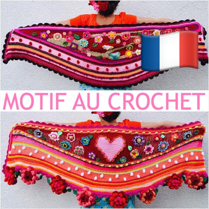 French crochet pattern how to design and crochet a polleviewrap image 1