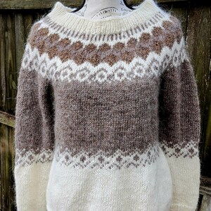 Ready to ship - Handmade Icelandic Sweater - Lopapeysa, Lopi, Istex, Iceland, Icelandic wool, fair isle, knit, Icelandic sweater