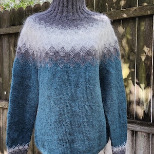 Ready to ship- Handmade Icelandic Sweater - Lopapeysa, Lopi, Istex, Iceland, Icelandic wool, fair isle, knit, Icelandic sweater, handmade,