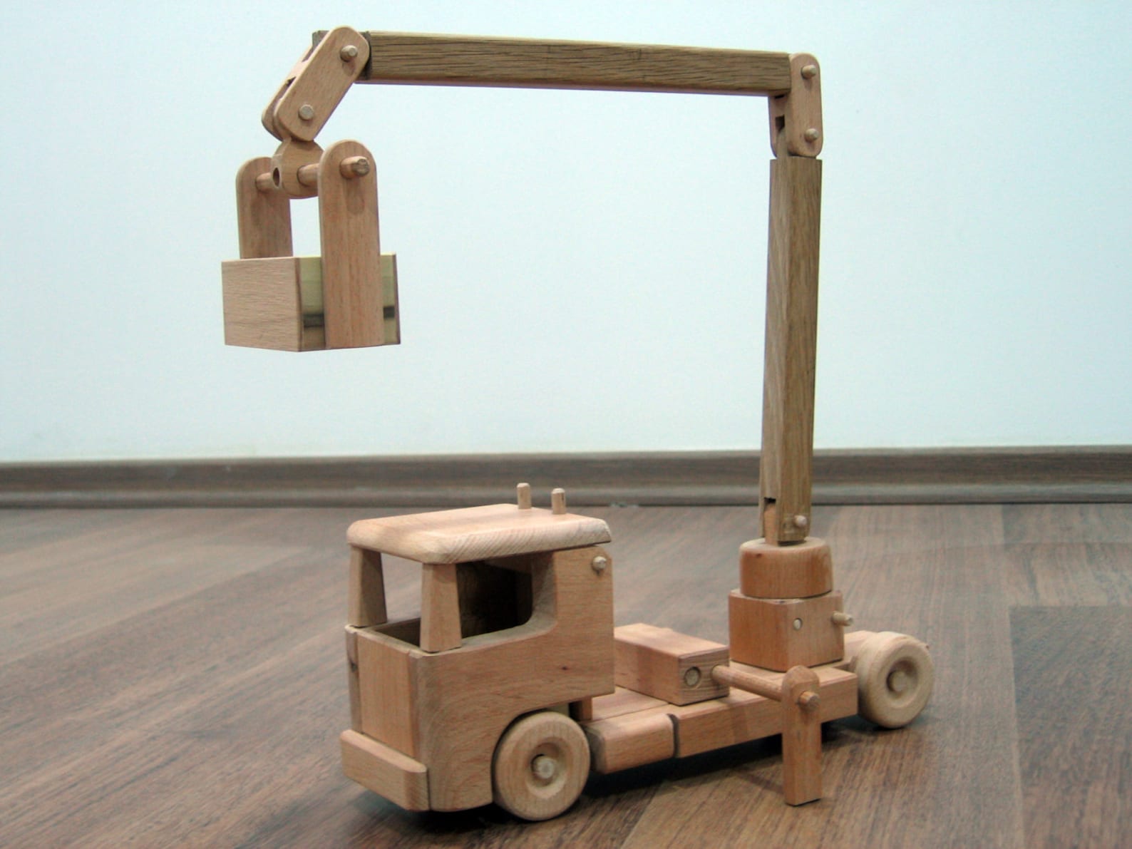 Tilly the Utility Bucket Truck Wooden Toy Truck Etsy