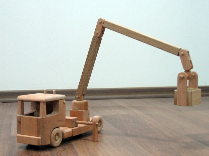 Tilly the Utility Bucket Truck Wooden Toy Truck Etsy