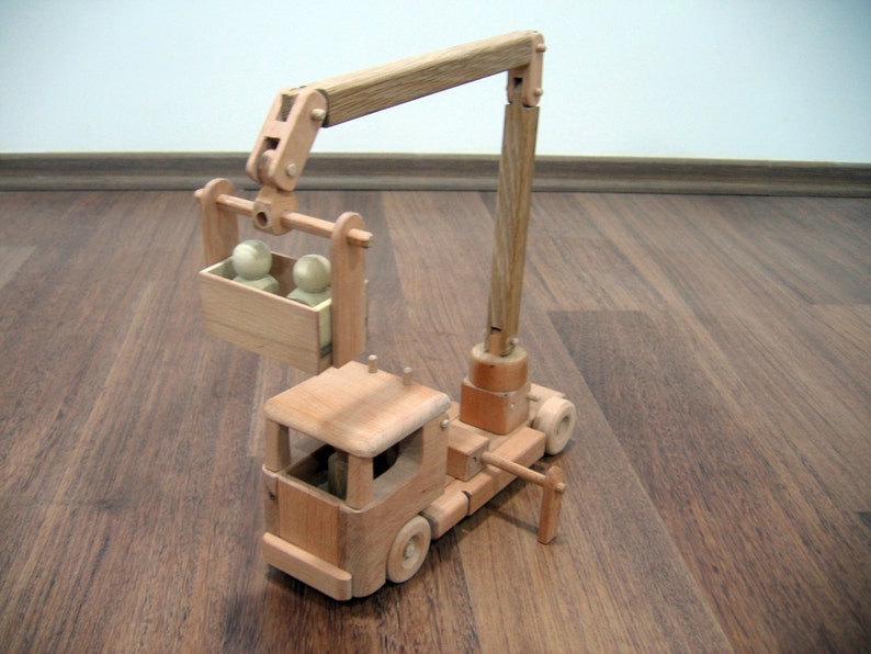 Tilly the Utility Bucket Truck Wooden Toy Truck Etsy