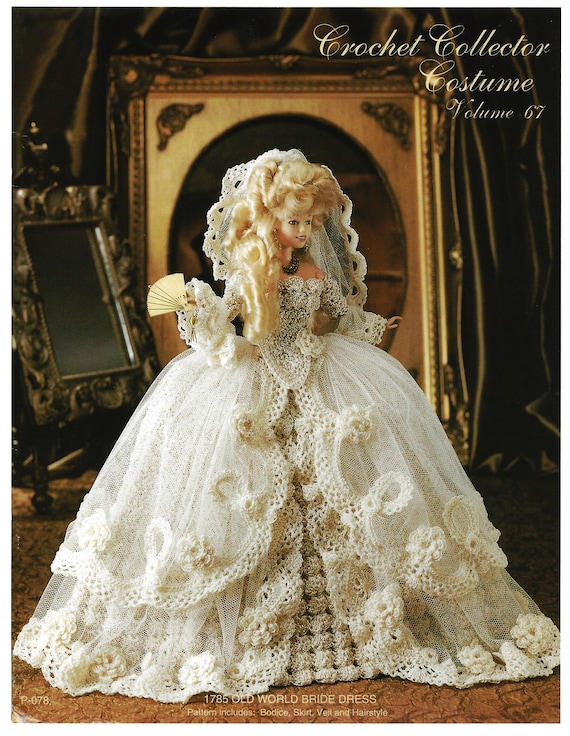 crochet doll wedding dress Bride Lila Crochet Doll Pattern PDF Crochetree