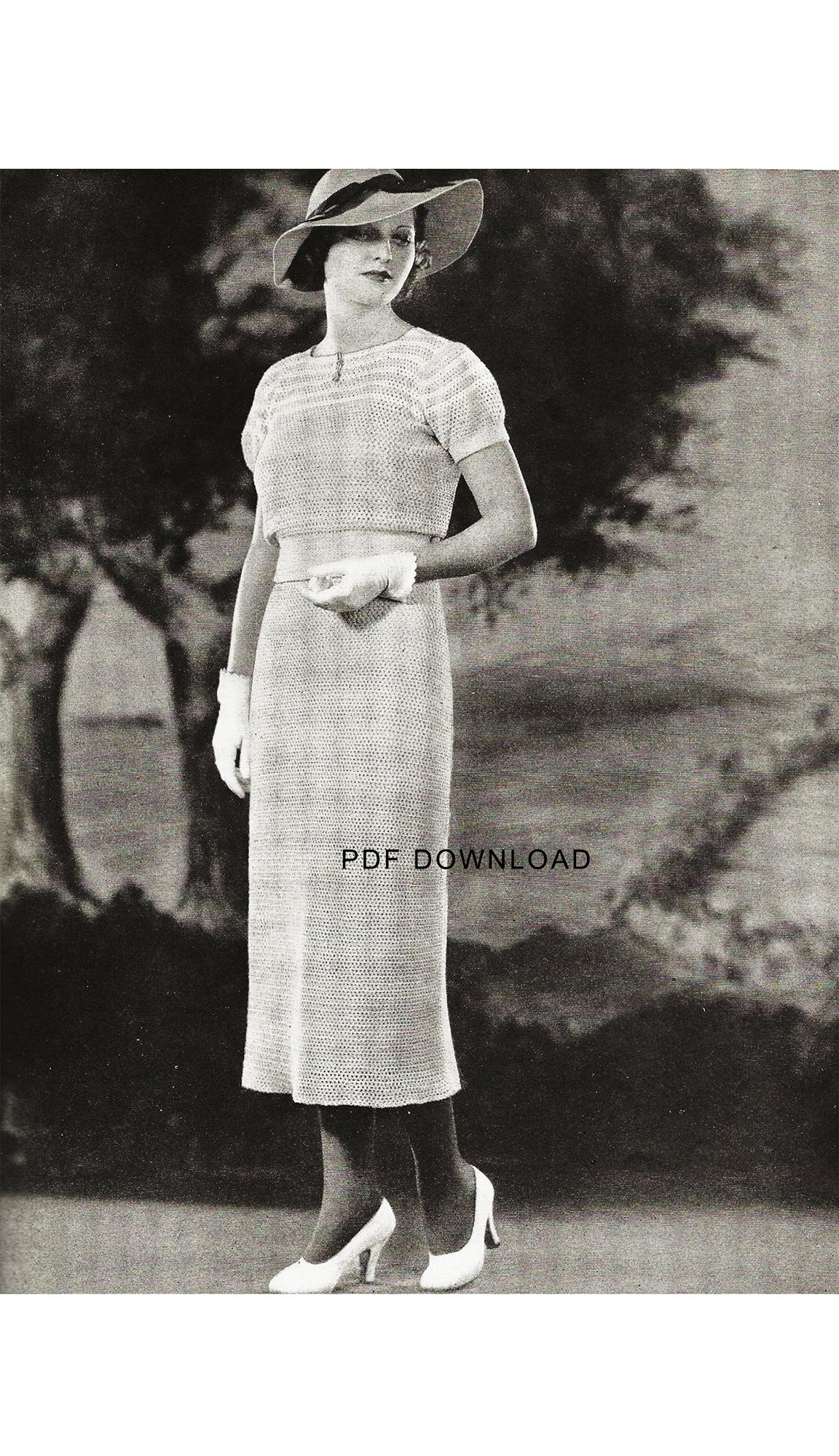 Gonna e camicetta anni '30 Italia