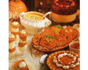 124 Kürbisrezepte - Das große Kürbis-Kochbuch 1984 Jahrgang - Pasteten Kuchen Kekse Suppe Getränke Brote Hauptgerichte - PDF Digital Download