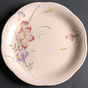 MIKASA 12&quot; Chop Plate/Round Platter Erica by Large Serving Plate 12 5/8&quot; Japan