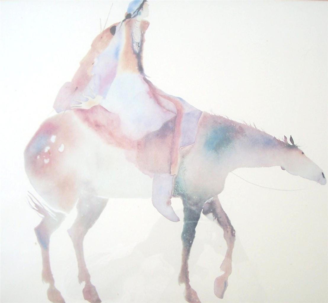 水墨画　Carol Grigg キャロルグリッグ　PAINTED　PONY　額縁 水墨画 Carol Grigg キャロルグリッグ PAINTED PONY 額縁 Amazon.co.jp