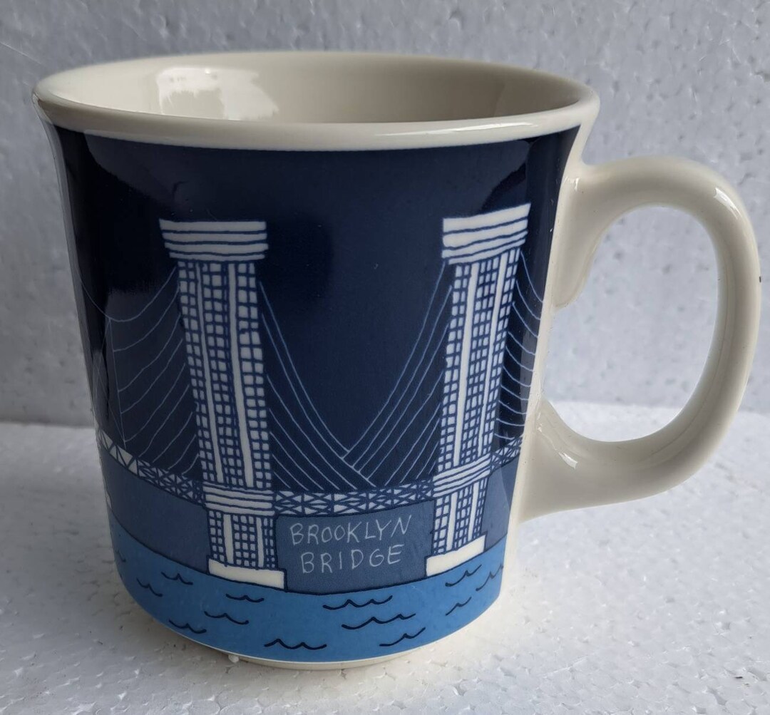 Fishs Eddy Brooklyn Pride Ana Benaroya Coffee Collectible Mug Art Décor