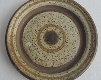 Hand Thrown, Handmade Earth and Earth Tone Colors Ceramic Pottery Dinner Plate Made By Sarah