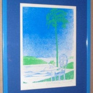 Signed Ronald Eastbourne Renmark Florida Serigraph Art Limited Edition