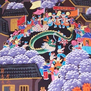 Signed Chinese New Year Oriental Huxian JinShan Peasant Art Asian Painting China