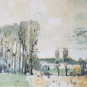1963 Gerard Panet French Landscape Lithograph - Signed Artist Proof