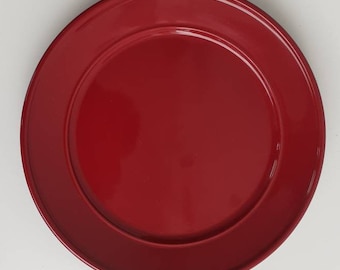 Salad Plate Red Amelia by MAINSTAYS Collection China Stoneware