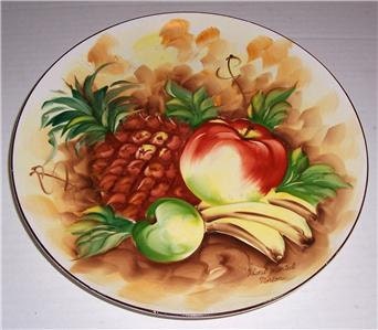 Davis Collamore & Co. フルーツ装飾プレート 7 Rare Antique DAVIS COLLAMORE & Co., Ltd. 9 Inch Plates