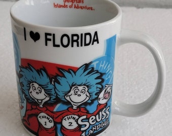 Dr. Seuss Universal Studio Adventure "I Love Florida" Collectible Coffee Mug