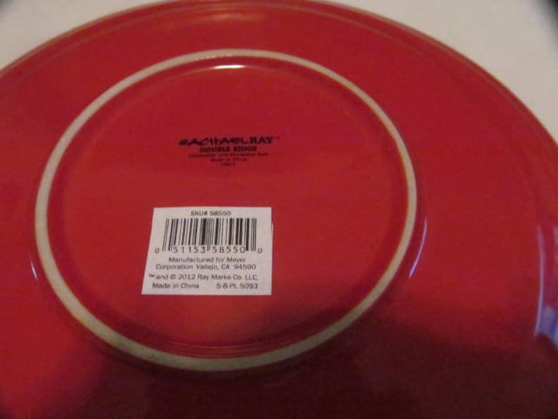 Double Ridge Plate Large Dinner Plate 11