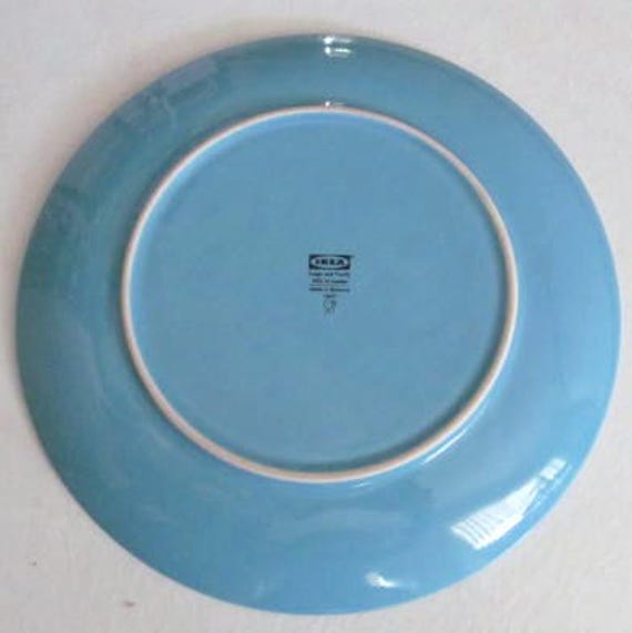 Plato llano IKEA en color brillante azul turquesa Fargrik 15199 de IKEA Made In Suecia 10 5 8 Etsy Espana