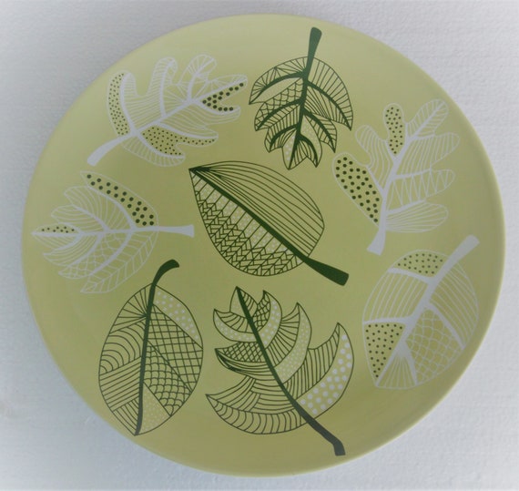 IKEA Servierplatte Overens: Fargrik Grünes Blatt, 32 cm