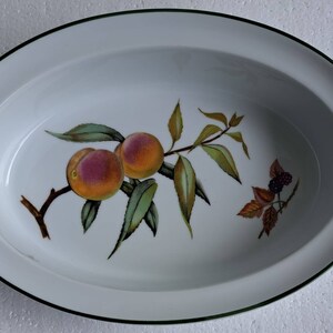 Vintage Royal Worcester Evesham Gold Porcelain Casserole Dish