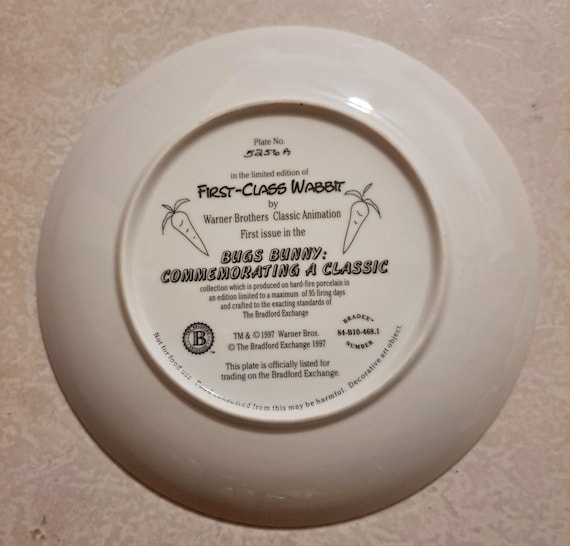 Bugs Bunny　お皿　6枚セット まとめ売り Bugs Bunny Collectible Plate: Warner Brothers First Issue - Etsy