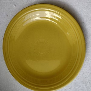 Original Genuine Collectible Fiesta-Sunflower Yellow Color Dinner Plate by Homer Laughlin USA