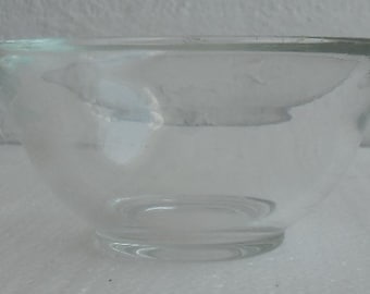 Vintage Arcoroc Handblown Clear Color Collectible Glass Bowl- Made In France
