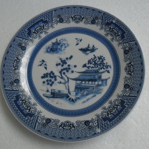 Vintage Chinese Garden, Blue by Emerald, Porcelain Salad Plate