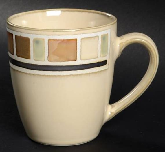 Better Homes And Gardens "Cream Mosaic'' Collectible Large Mug