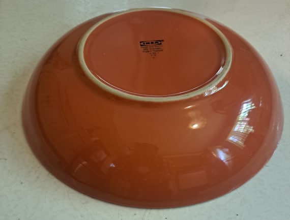 IKEA Orange Coupé Suppenschüssel: 24 cm Sammlerstück aus Steinzeug, hergestellt in der Türkei