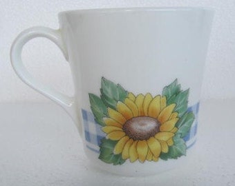 Sunsations (Corelle) de Corning Sunflower Design Taza plana pequeña