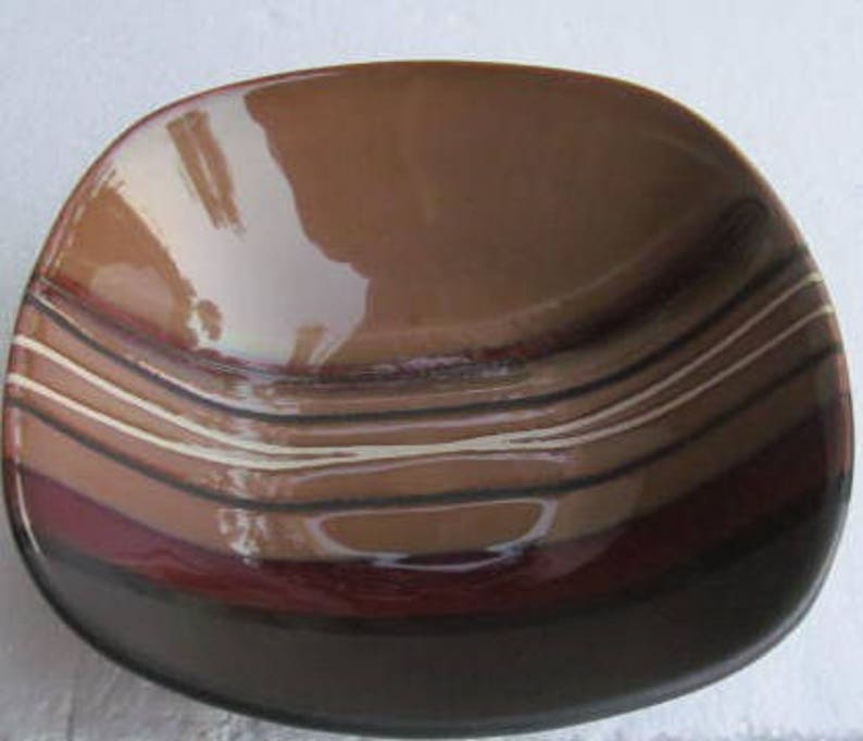 Better Homes And Gardens Bazaar Brown Stripes Collectible Large Dinner SoupCereal Bowl 7