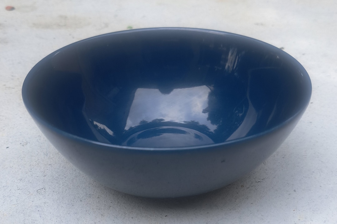 IKEA Coupe Cereal Bowl in Fargrik Syntes Blue Gloss Color #15199