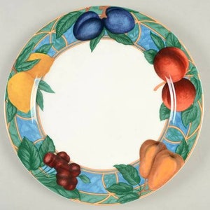 Victoria & Beale Porcelain Dinner Plate: Forbidden Fruit Design