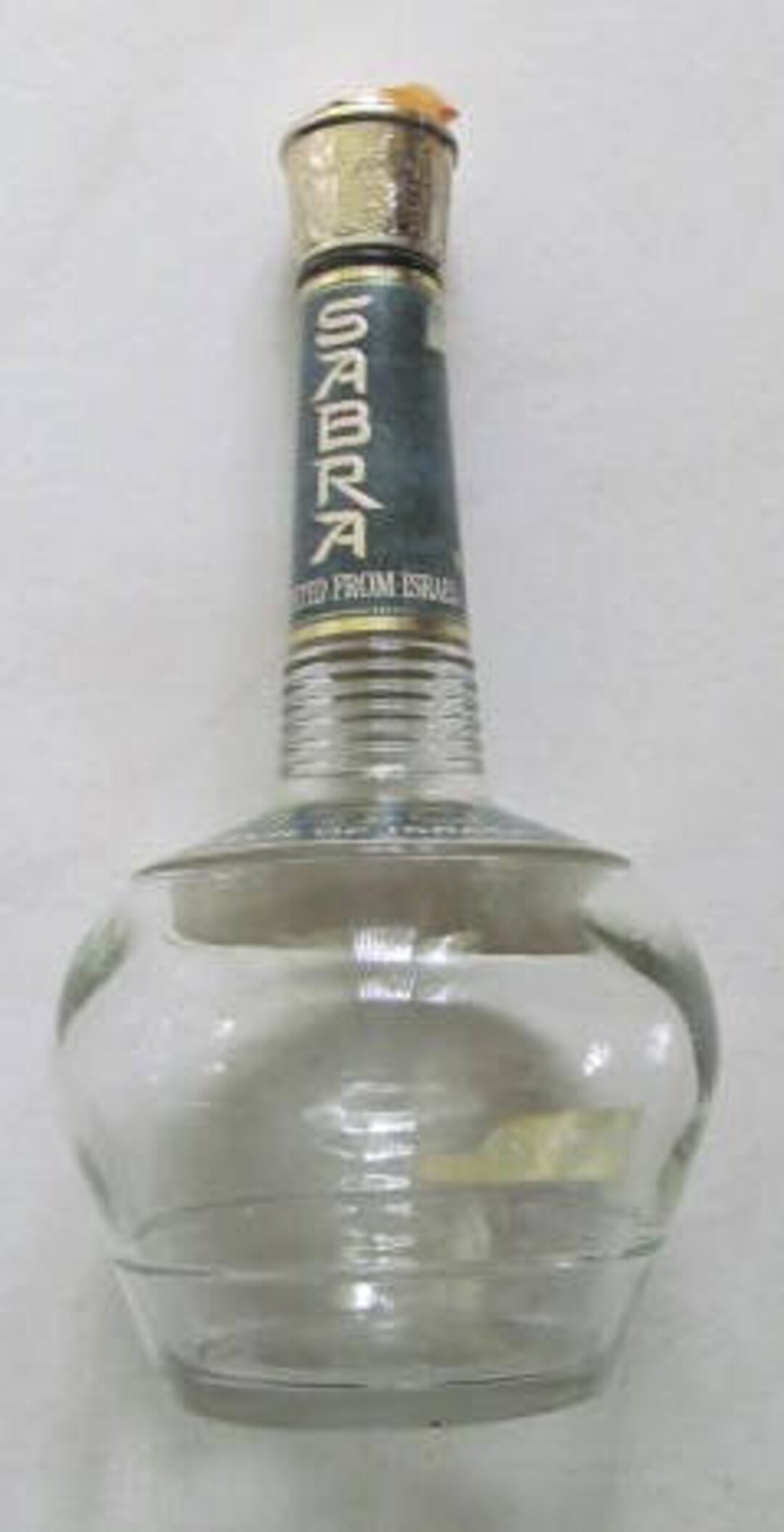 Vintage Collectible Bottle Sabra Liqueur From Israel, Empty