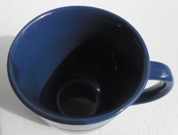 Mainstays Blue Rim Stoneware Mug 
