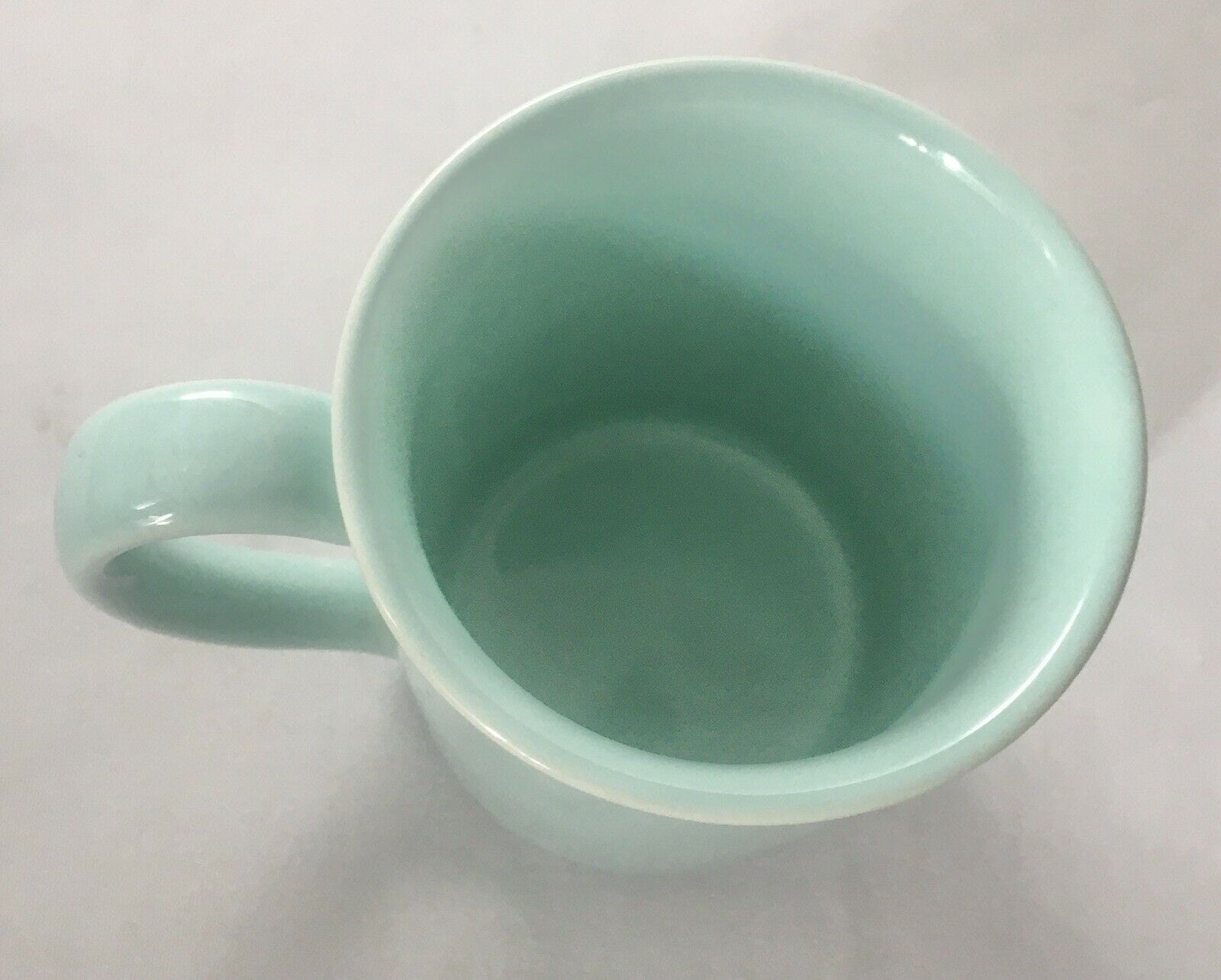 VTG Corning Ware Coffee Mug Microwavable Aqua/Seafoam Green Teal