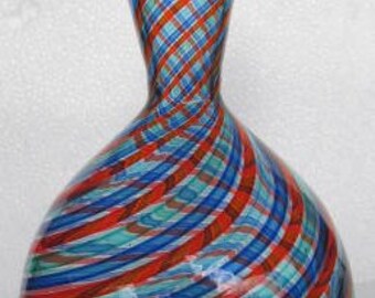 ヴィンテージ ムラーノガラス花瓶 – ハンドメイド イタリアンアート