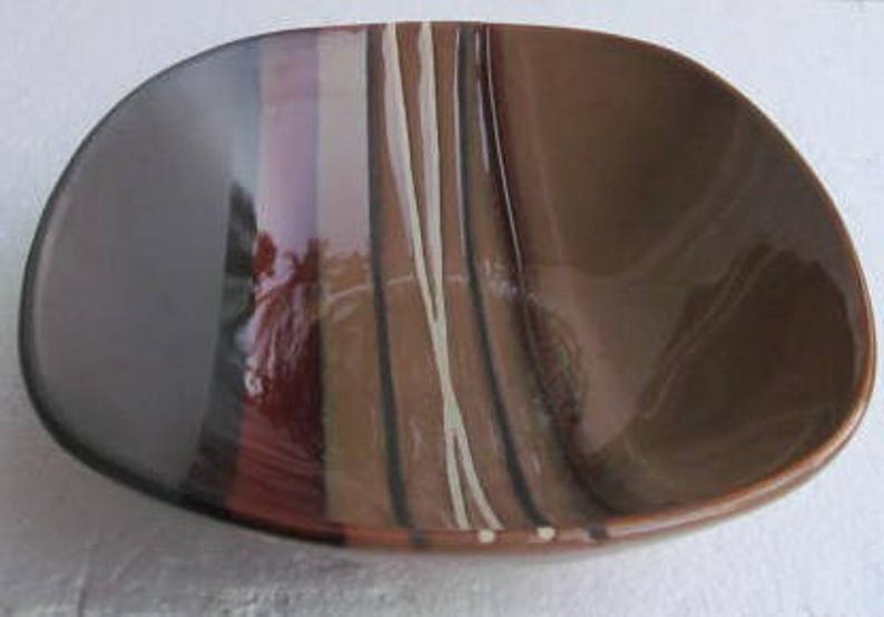Better Homes And Gardens Bazaar Brown Stripes Collectible Large Dinner SoupCereal Bowl 7
