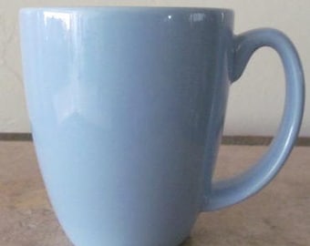 Kubek kolekcjonerski Corelle By Corning w kolorze jasnoniebieskim (1) w stylu vintage z kamionki