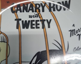 1994 Looney Tunes Tweety Bird Plate: Warner Bros. Canary Row