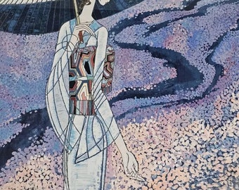 Ting Shao Kuang Cherry Blossom Serigraph: Signed Oriental Art