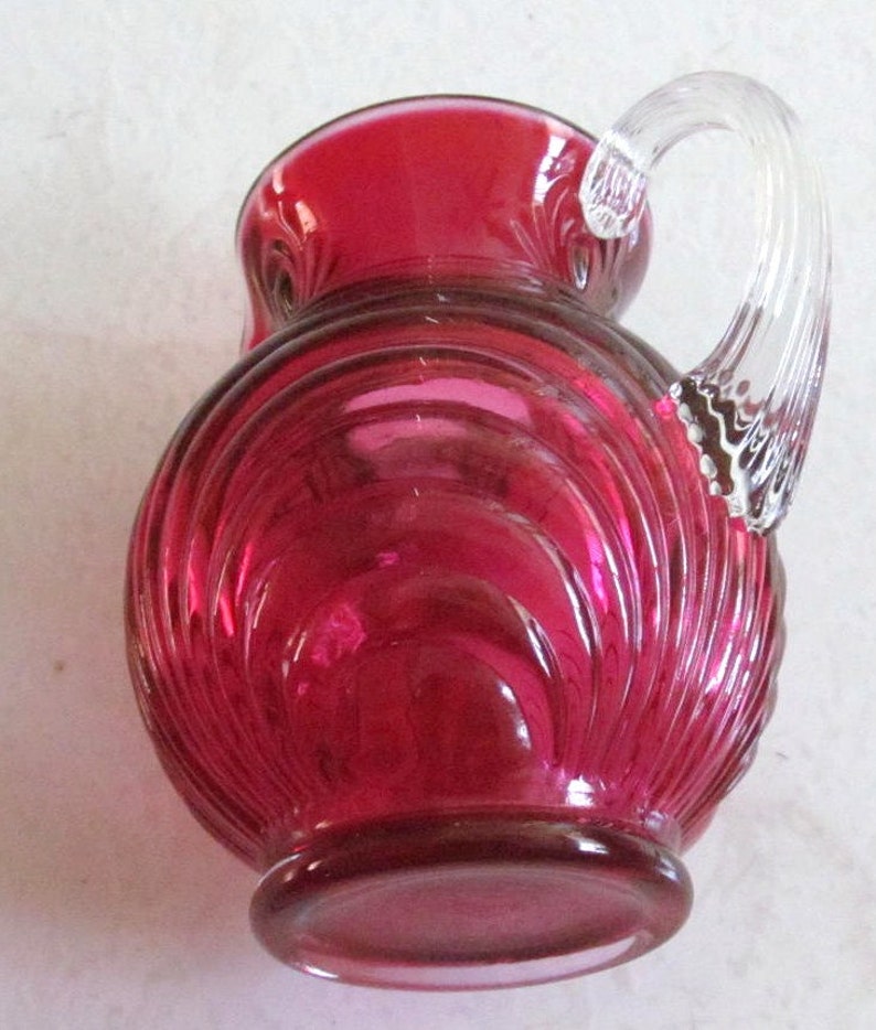 Download Vintage Pilgrim Cranberry Color Handblown Pressed Glass ART | Etsy
