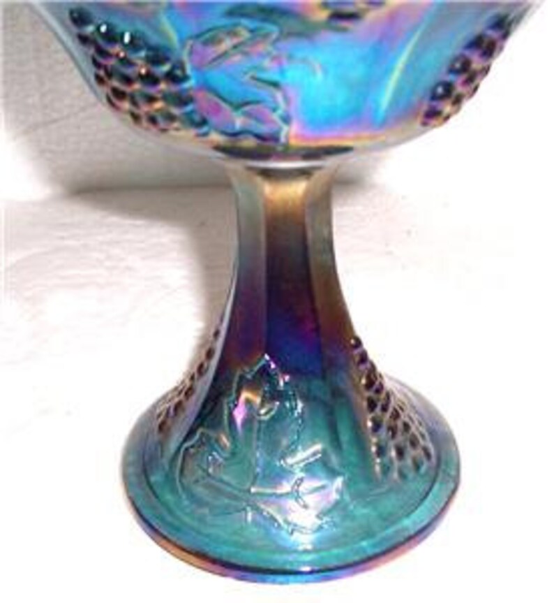 Download Vintage Indiana Glass Blue/Purple Carnival Iridescent Color | Etsy