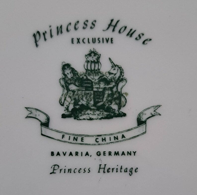 Princess House Platinum Rim Dinner Plate White Porcelain With Etsy