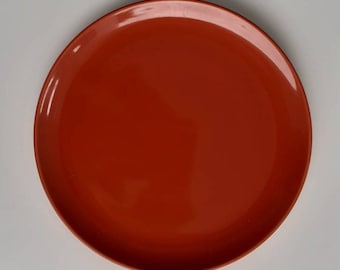 IKEA Collectible Salad Plate 8'' in Fargrik Burnt Orange Gloss Color # by IKEA Made In Sweden