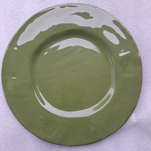 Grande assiette plate de collection Nuevo Pesto bio en grès peint à la main par PIER 1 - Fabriqué en Italie