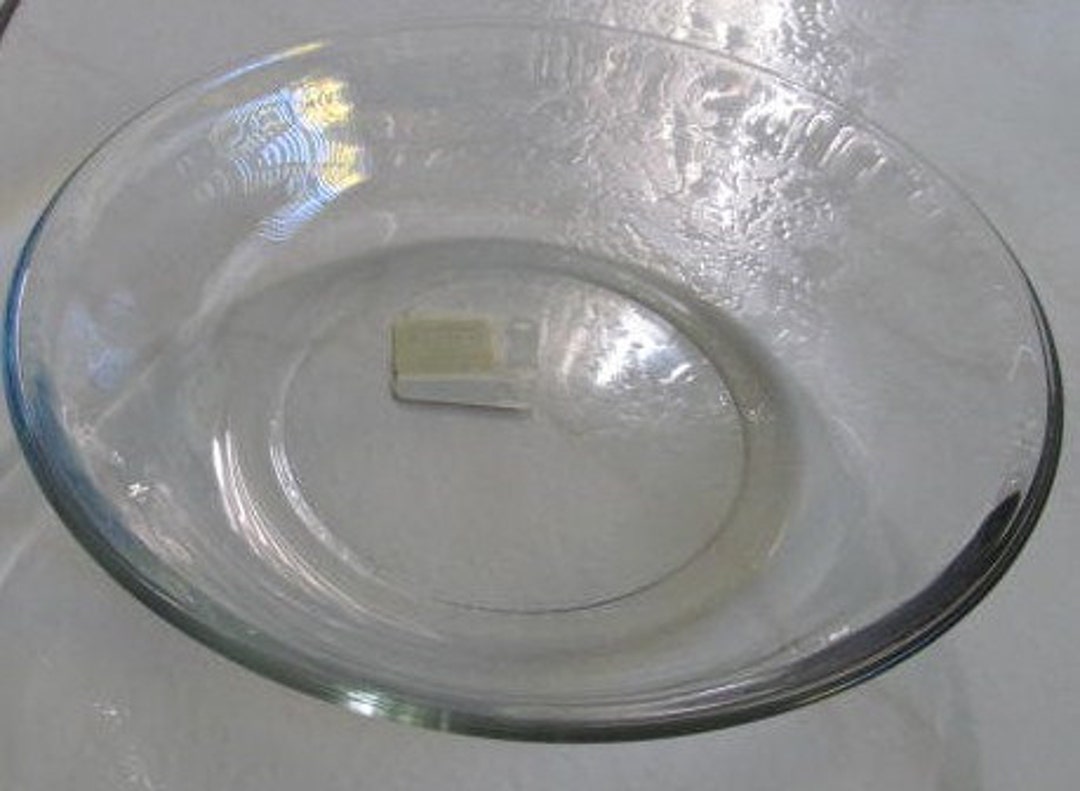 Dinner Glass Bowl 9 in Anchor Hocking Collectible Solid Etsy