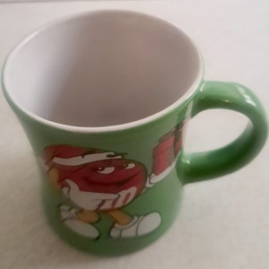 M&M's Green Character Holiday Ceramic Mug image 2