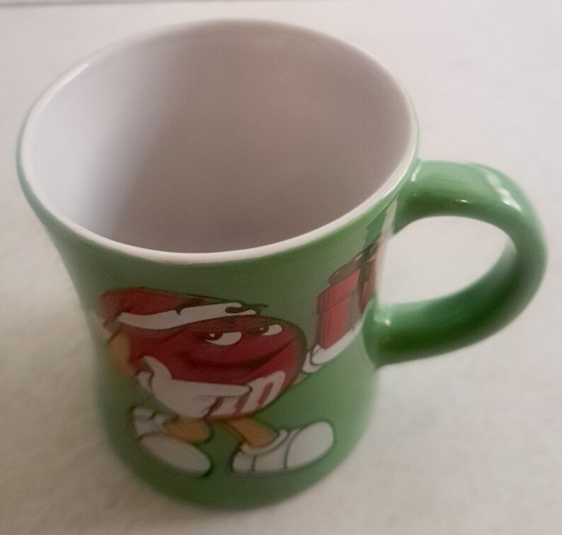 M&M's Green Character Holiday Ceramic Mug image 2