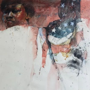 Rare 1987 Signed Alex Powers Original BLACK AMERICA Afro American rare-1987-signed-alex-powers-original-black-america-afro-american